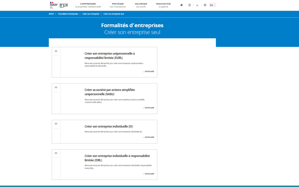 immatriculation LMNP étape entrepreneur individuel